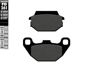Galfer Brake Pad Semi Metal Scooter