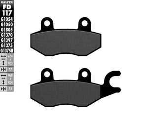 Galfer Brake Pad Semi Metal Scooter
