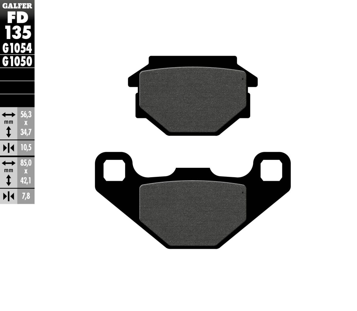 Galfer Brake Pad Semi Metal Scooter