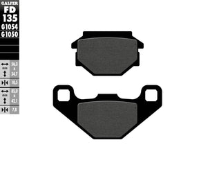 Galfer Brake Pad Semi Metal Scooter