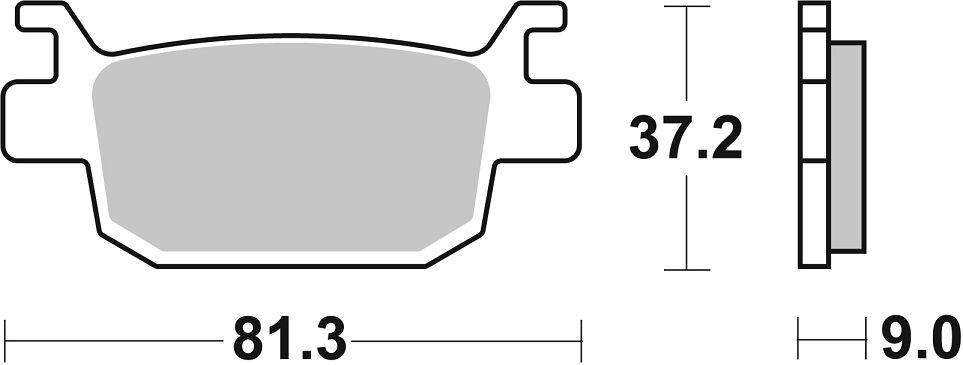 Sbs Brake Pad Car/Cer
