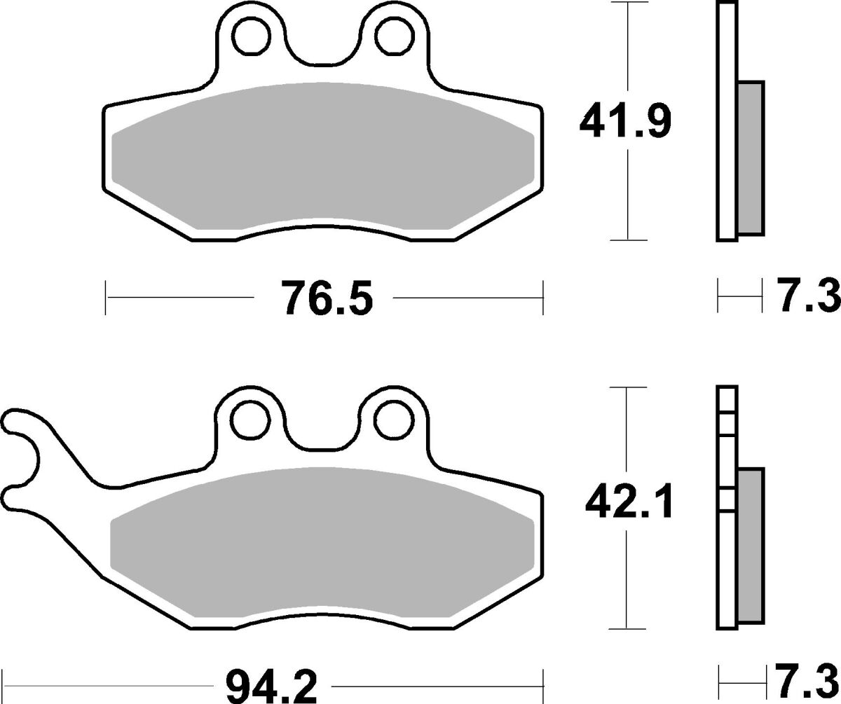 Sbs Brake Pad Car/Cer