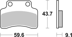 Sbs Brake Pad Car/Cer Scoot