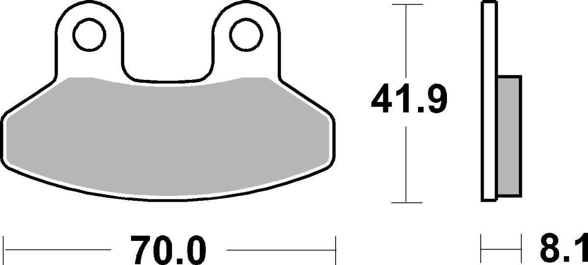Sbs Brake Pad Car/Cer Scoot