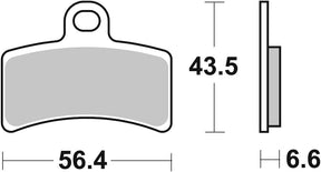 Sbs Brake Pad Car/Cer