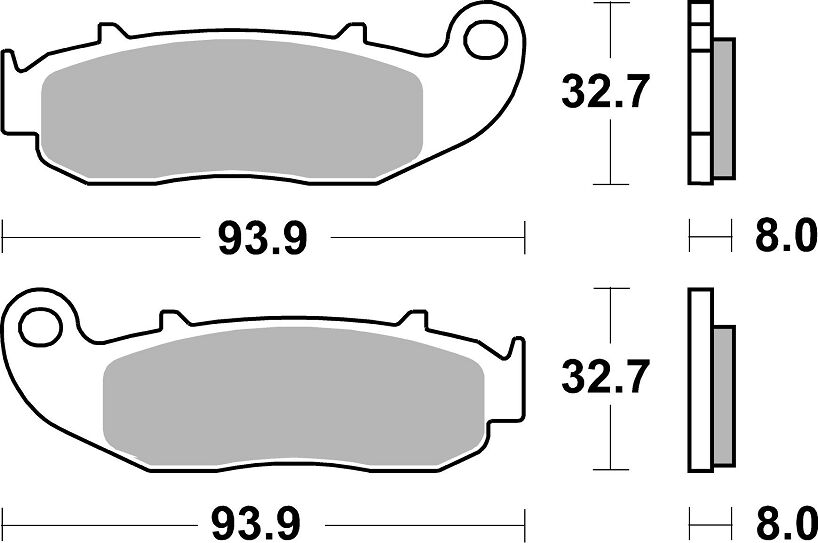 Sbs Brake Pad Car/Cer