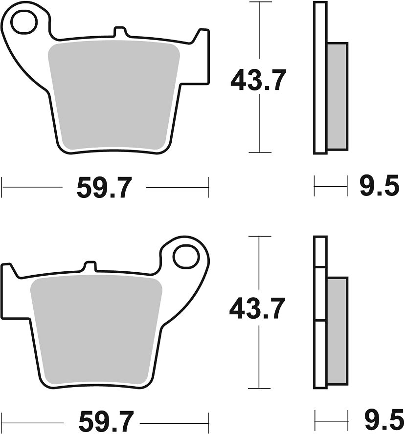 Sbs Brake Pad Car/Cer Per