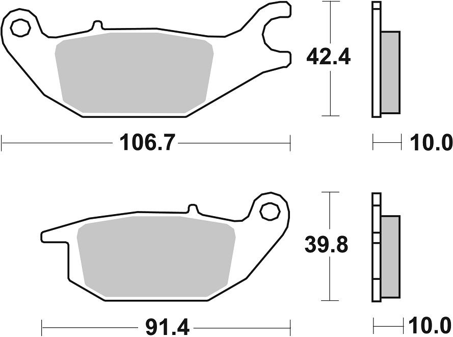Sbs Brake Pad Car/Cer