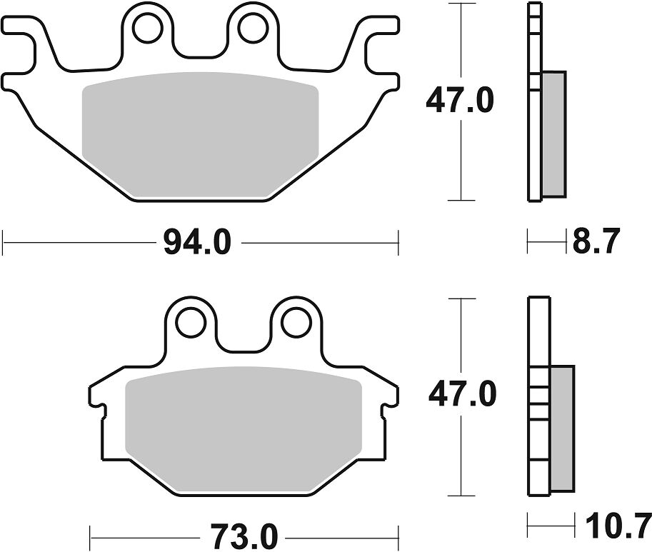 Sbs Brake Pad Car/Cer