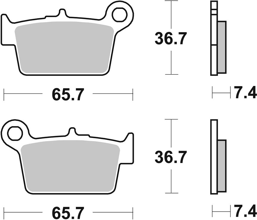 Sbs Brake Pad Car/Cer