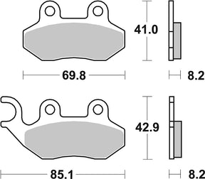Sbs Brake Pad Car/Cer