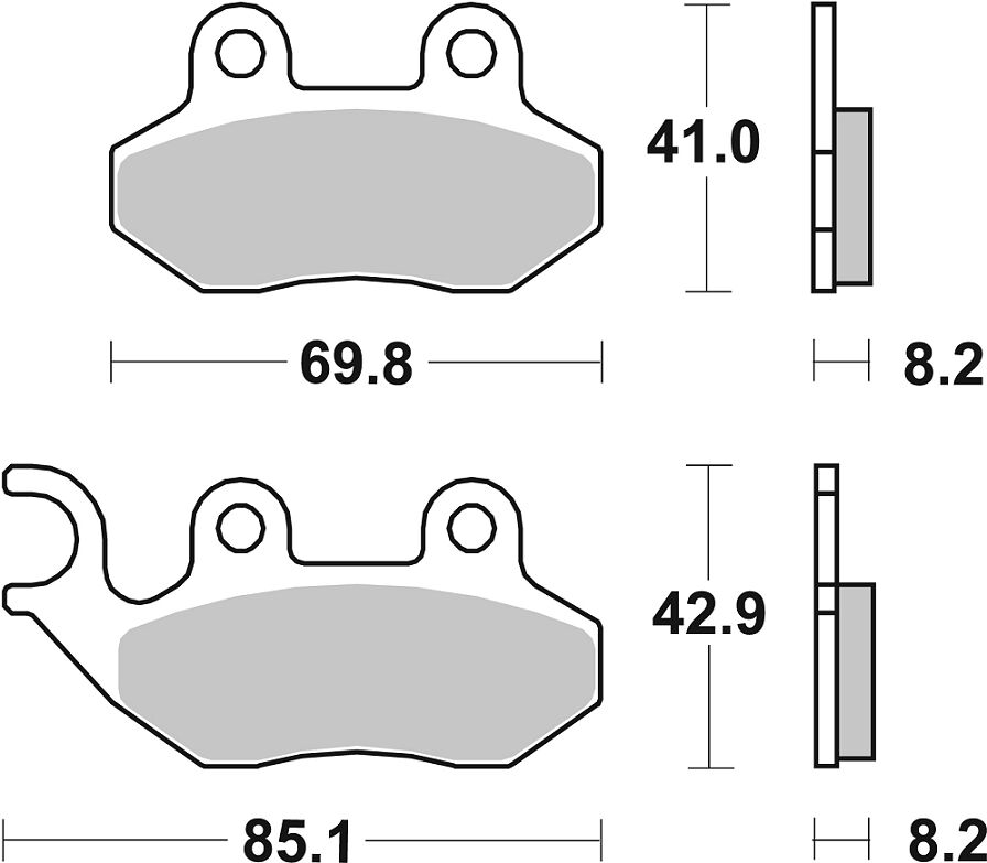 Sbs Brake Pad Car/Cer