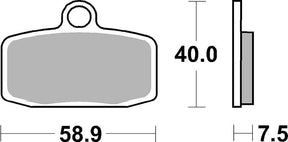 Sbs Brake Pad Car/Cer Per