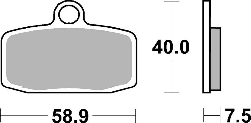 Sbs Brake Pad Car/Cer Per