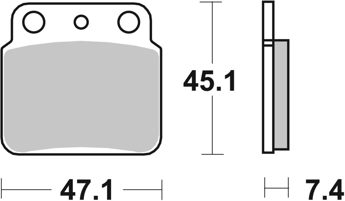Sbs Brake Pad Car/Cer