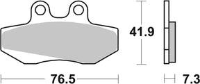 Sbs Brake Pad Car/Cer Scoot