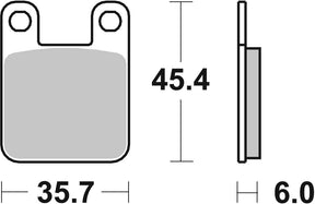 Sbs Brake Pad Car/Cer Scoot