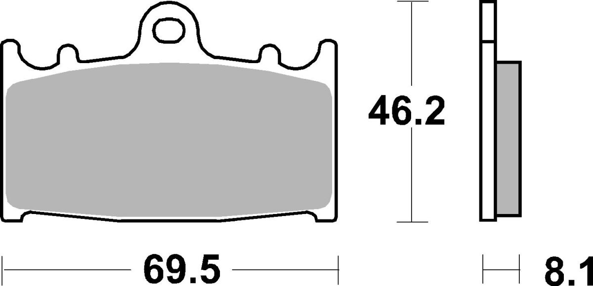 Sbs Brake Pad Car/Cer