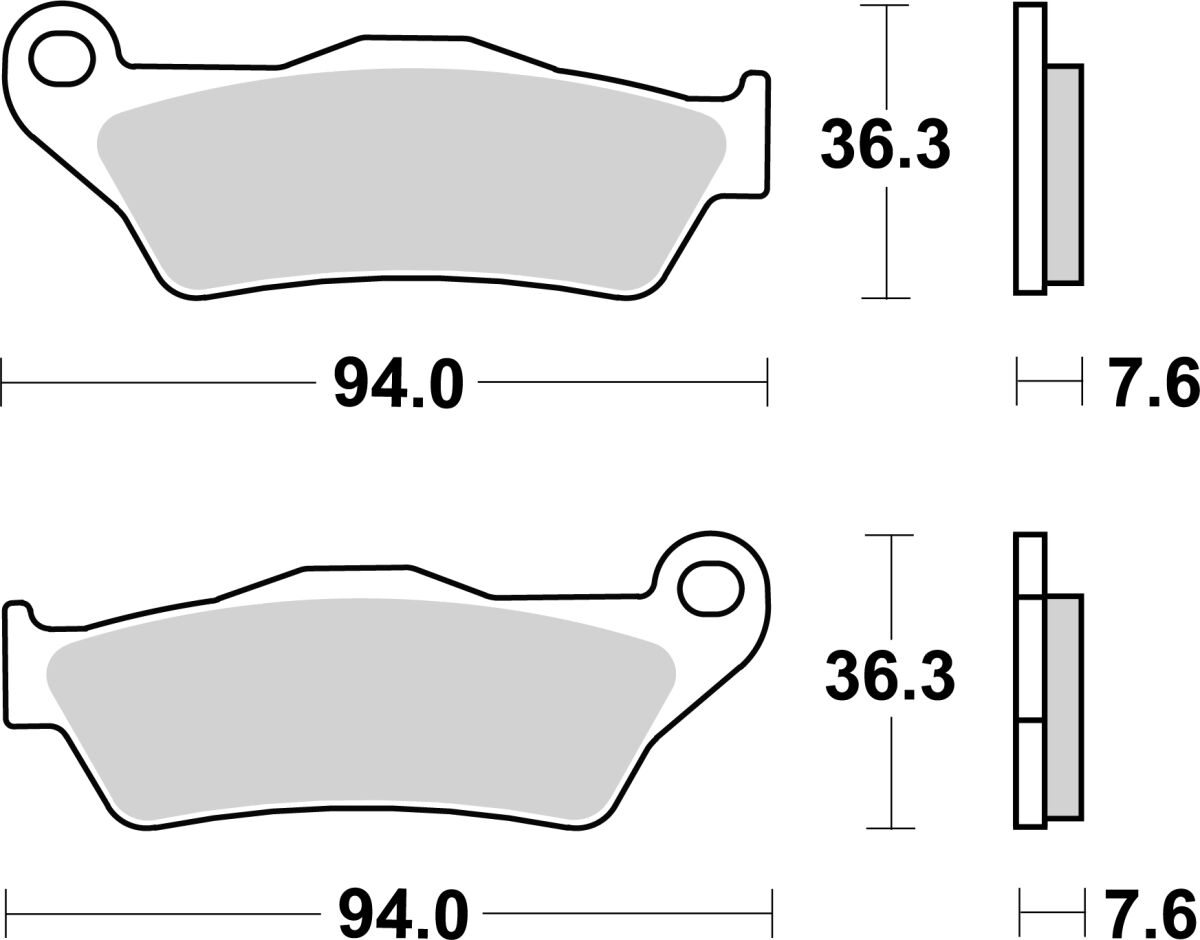Sbs Brake Pad Car/Cer Per