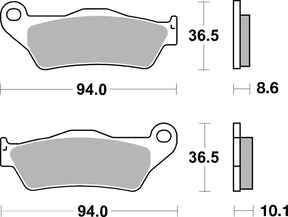 Sbs Brake Pad Car/Cer