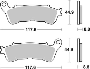 Sbs Brake Pad Car/Cer