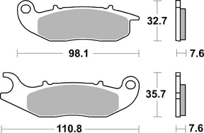 Sbs Brake Pad Car/Cer