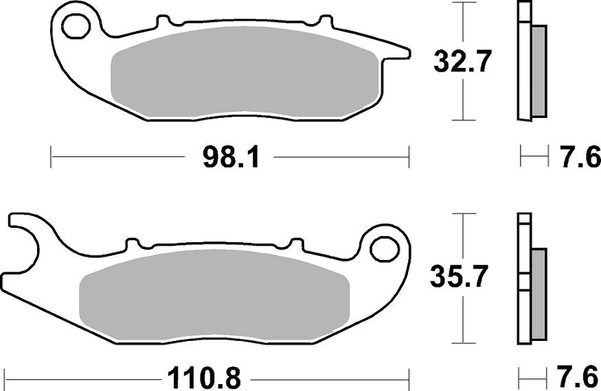 Sbs Brake Pad Car/Cer