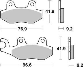 Sbs Brake Pad Car/Cer Scoot