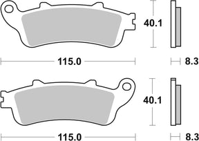 Sbs Brake Pad Car/Cer