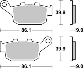 Sbs Brake Pad Car/Cer