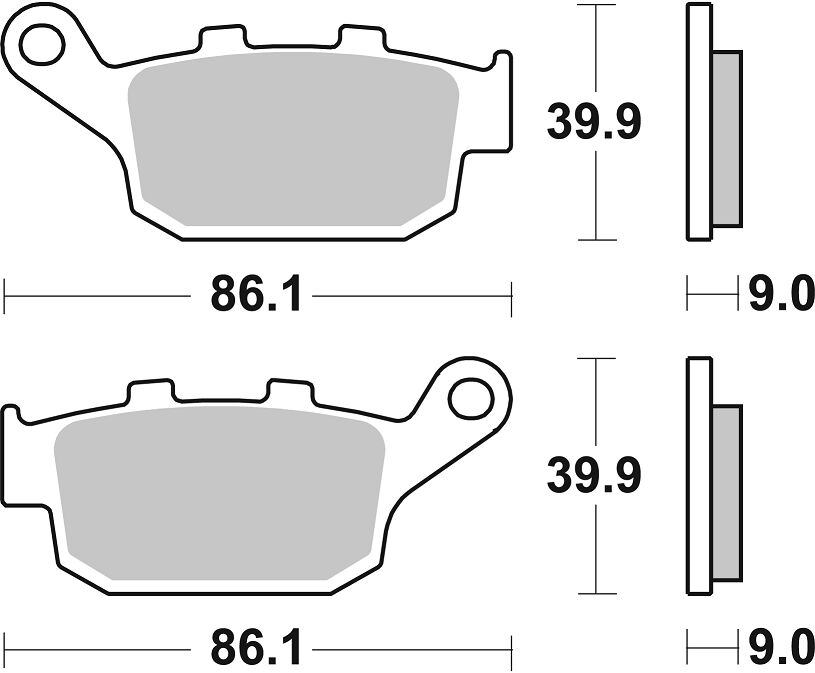 Sbs Brake Pad Car/Cer