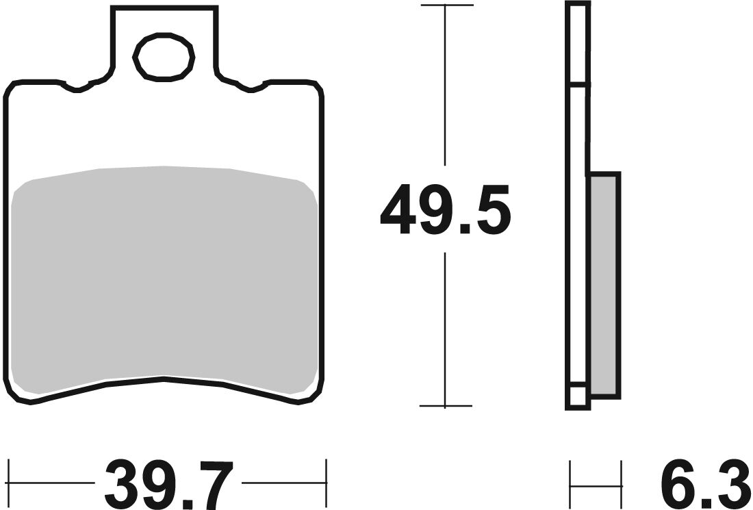 Sbs Brake Pad Car/Cer Scoot