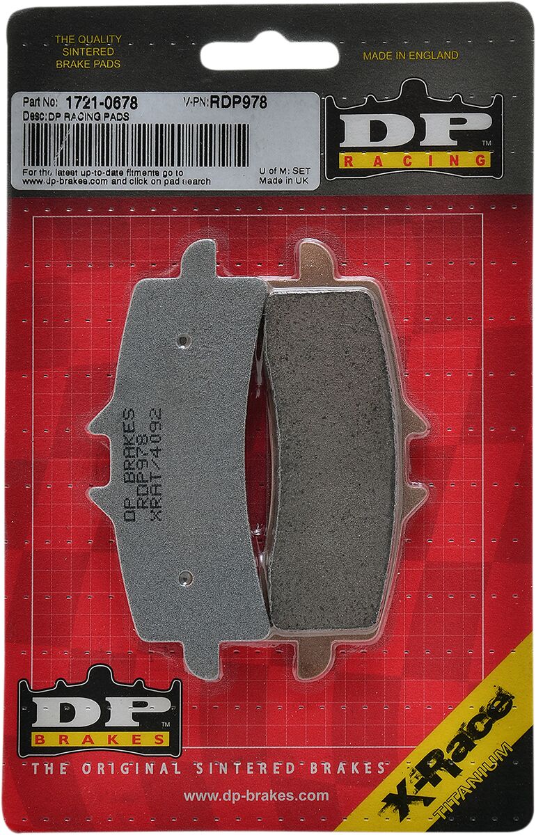 Dp Brakes Brake Pad Sintered Rdp978