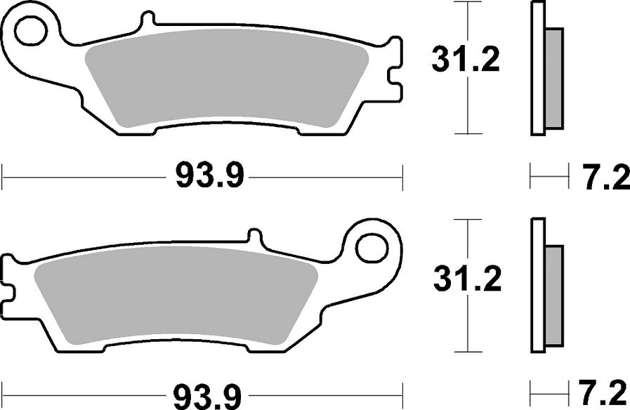 Sbs Brake Pad Sint Off Race