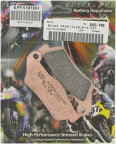 Ebc Brake Pad Epfa Sin Ext Pro