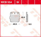 Trw Brake Pad Trw Mcb554 Si