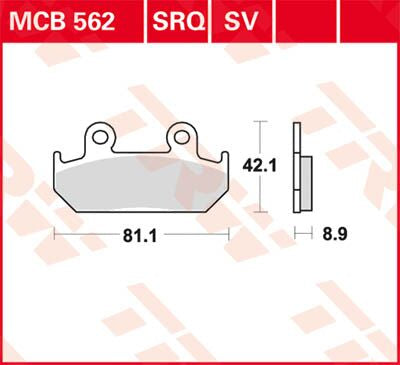 Trw Brake Pad Trw Mcb562 Sv