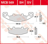 Trw Brake Pad Trw Mcb569 Sv