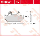 Trw Brake Pad Trw Mcb571 Sv