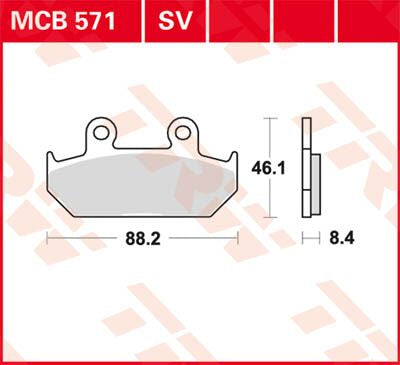 Trw Brake Pad Trw Mcb571 Sv