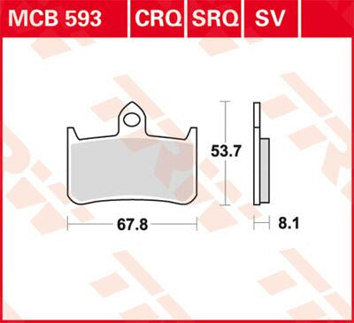 Trw Brake Pad Trw Mcb593 Sv