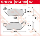 Trw Brake Pad Trw Mcb598 Sv