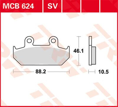 Trw Brake Pad Trw Mcb624 Sv