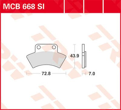Trw Brake Pad Trw Mcb668 Si