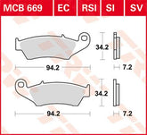 Trw Brake Pad Trw Mcb669 Sv