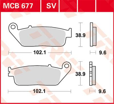 Trw Brake Pad Trw Mcb677 Sv