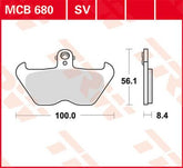 Trw Brake Pad Trw Mcb680 Sv