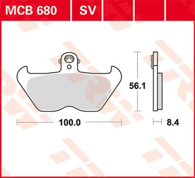 Trw Brake Pad Trw Mcb680 Sv