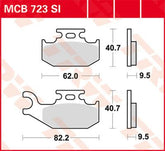 Trw Brake Pad Trw Mcb723 Si