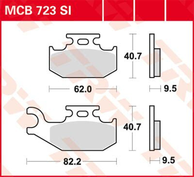 Trw Brake Pad Trw Mcb723 Si